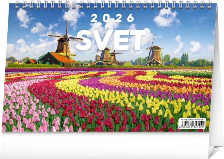 Tischkalender Welt 2026