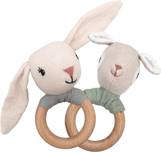 Sanftes Rasseln und niedliches Hasen-Design