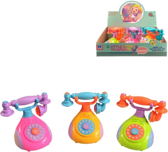 Retro-Kindertelefon mit Sound 12 cm - 1 Stück