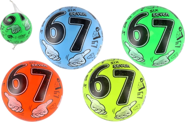 Six Seven Ball mit Zahlen, 23 cm – 1 Stück
