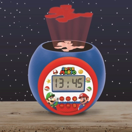 Projektor mit Super-Mario-Motiv