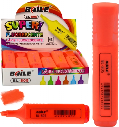 Neonfarbener intensiver Orangen-Marker