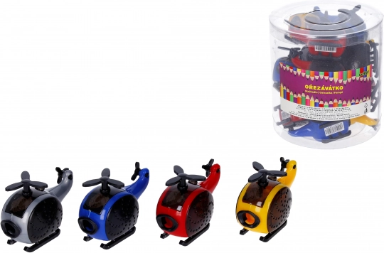 Anspitzer mit Auffangbehälter in Form eines Helikopters