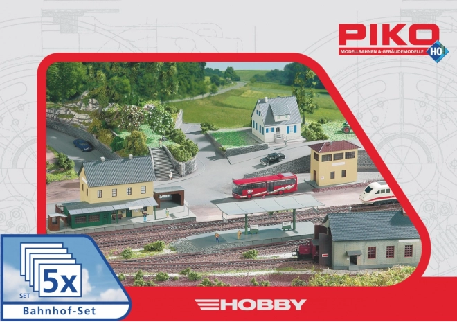 Piko Hobby Bausatz Bahnhof Neustadt, 5 Teile