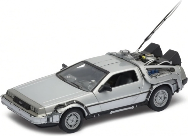 Modellauto DeLorean aus dem Film Zurück in die Zukunft 1:24