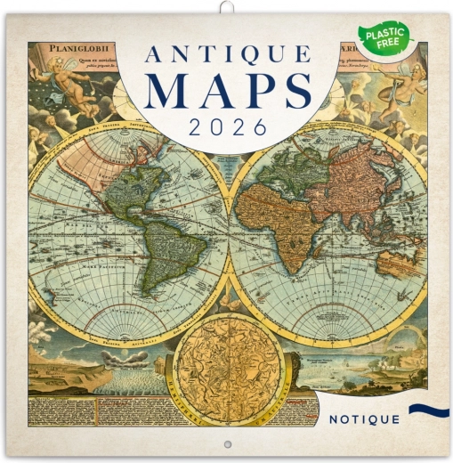 Notizkalender Alte Karten 2026