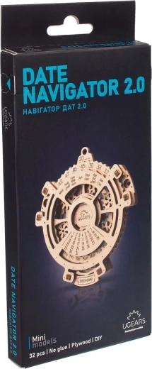 Ugears 3D-Holz-Mechanikbausatz – Ewiger Kalender