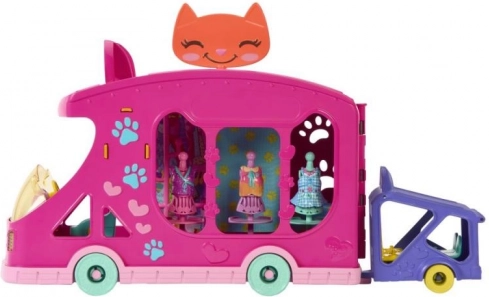 Enchantimals Katzen-Modeboutique auf Rädern – Spielset