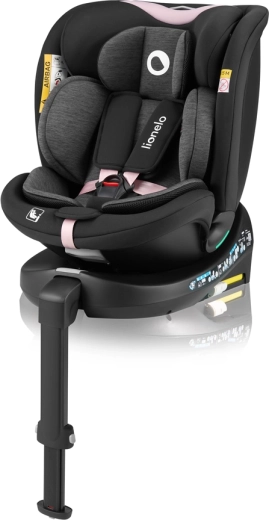 Lionelo Navy i-Size drehbarer Autositz 40–150 cm Black Pink