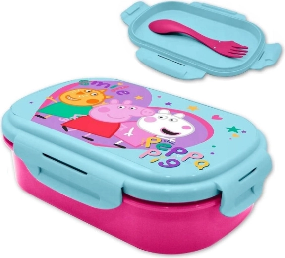 Pausenbox PEPPA WUTZ mit Besteckset