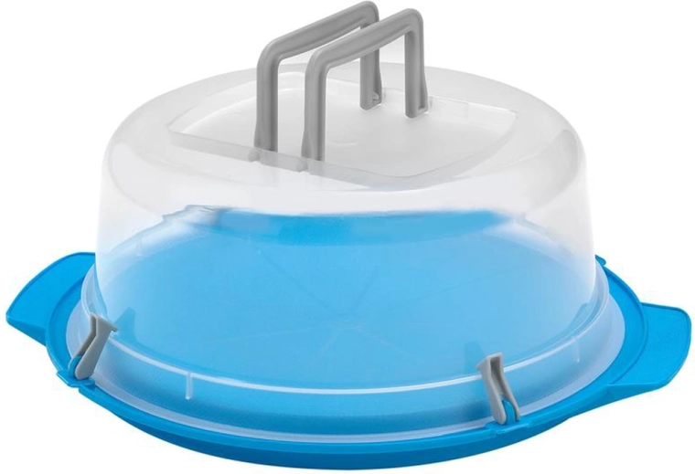Kunststoff-Kuchenplatte mit Haube HEIDRUN 40 cm