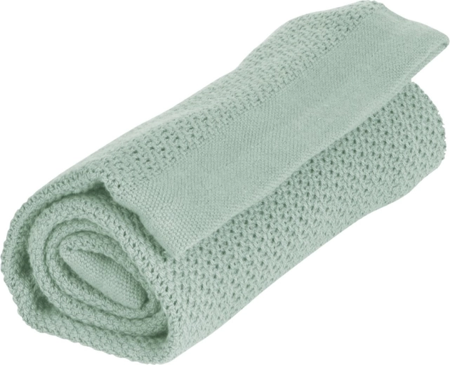 Vinter & Bloom Decke Soft Grid Organic sage green