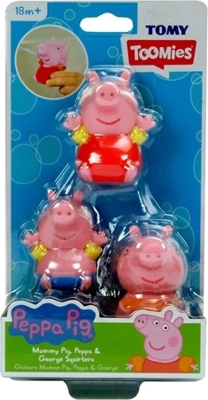 TOMY Badefiguren Peppa Pig (3 Stk.)