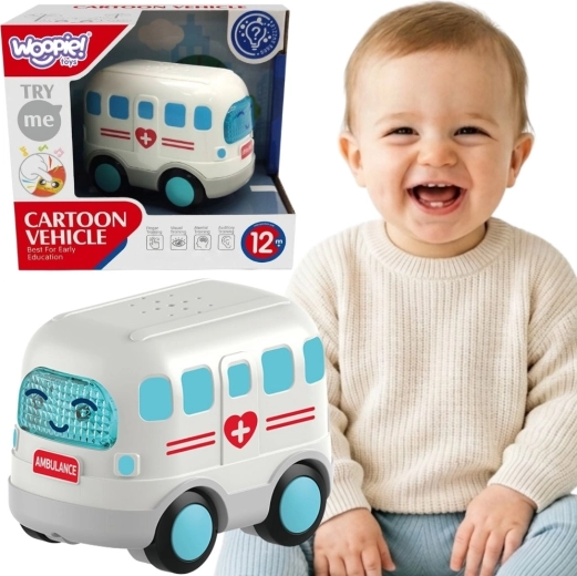 Interaktiver Krankenwagen mit Sound und Licht Woopie Baby