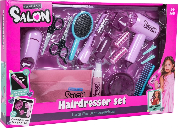 Mega-Set Kleine Friseurin – rosa Salon für Kinder