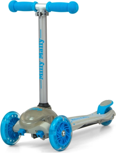 Dreirädriger Kinderroller Milly Mally Zapp, grau