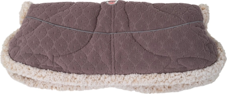 Lodger warmer folklore fleece mauve – Bezug für den Kinderwagen-Schiebegriff