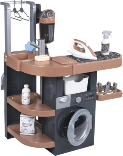 Haushaltsecke 4-in-1: Waschen, Trocknen, Putzen und Bügeln