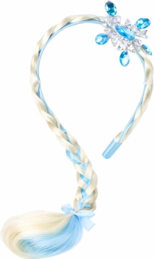 Glitzernde Schneeflocke und blaue Steinchen