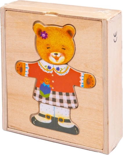 Holzpuzzle Bärchen Mädchen