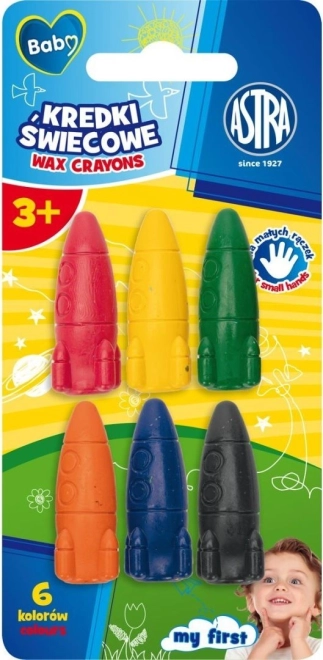 Wachsmalstifte für die Kleinsten 6 Stk. Astra Baby