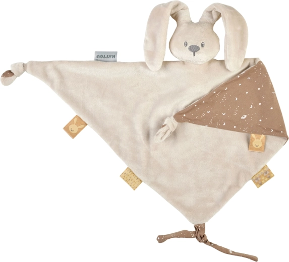 Nattou Schmusetuch Lapidou Glow sandfarben 65 × 40 cm