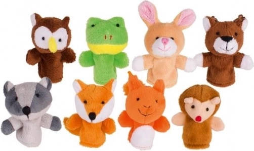 Set mit Fingerpuppen Waldtiere Goki