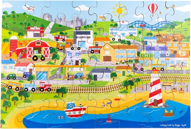 Bodenpuzzle Stadt