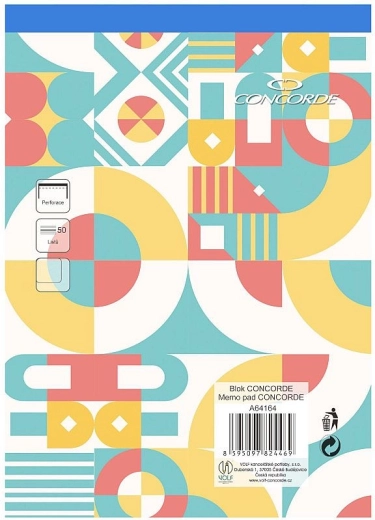 Block CONCORDE A5 blank, 50 Blatt
