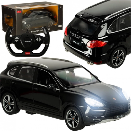 Rennwagen mit Fernsteuerung Rastar Porsche Cayenne Turbo schwarz 1:14