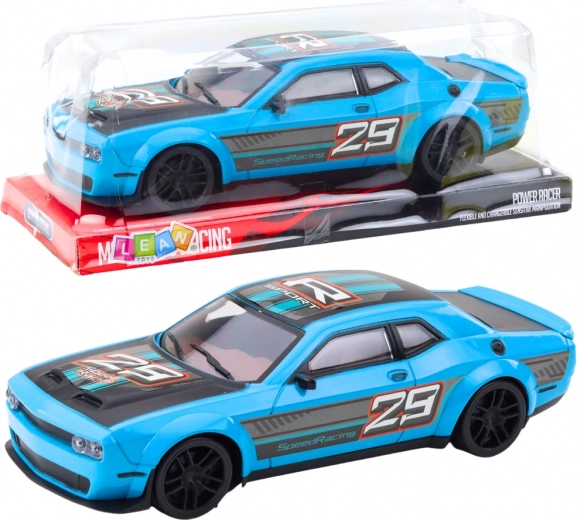 Sportwagen mit Hinterradantrieb blau