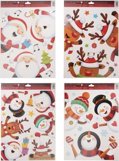 Weihnachtliche Fensterfolie für Kinder 30 × 42 cm