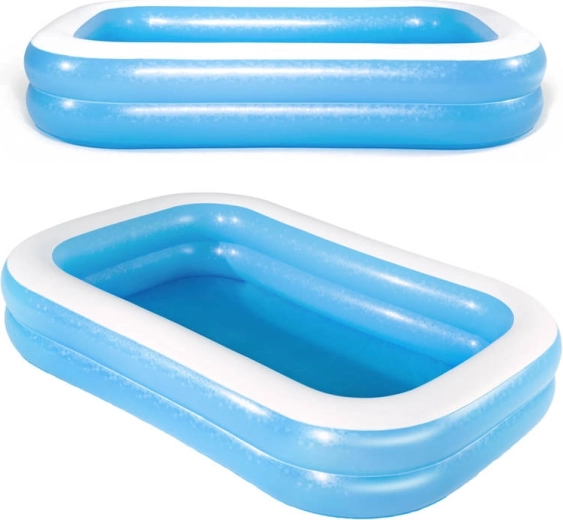 Aufblasbarer Gartenpool Bestway, blau, 262 × 175 × 51 cm