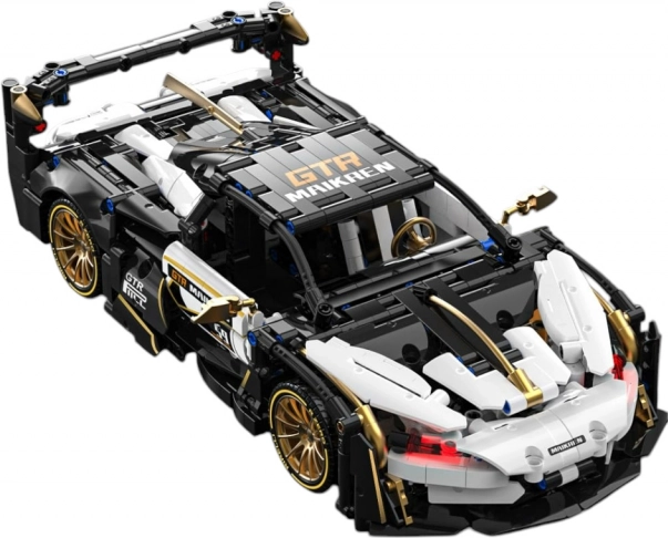 Bausatz Sportwagen schwarz-weiß 1242 Stk.