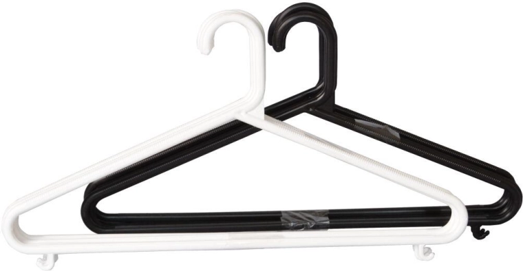 Herren-Kleiderbügel aus Kunststoff – Farb-Mix (5 Stück)