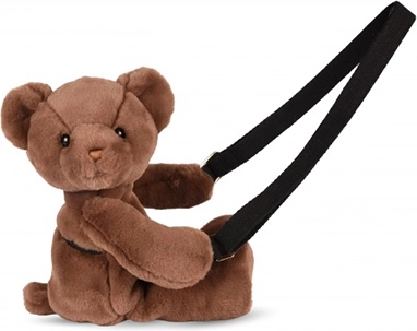 Doudou Plüsch-Umhängetasche Bärchen braun 30 cm