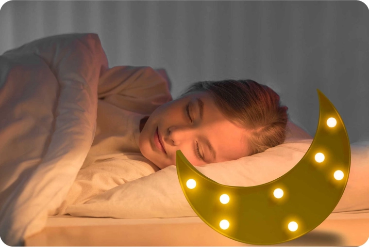 Sanftes und beruhigendes LED-Licht für einen erholsamen Schlaf