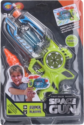 Weltraumpistole mit Licht- und Soundeffekten 25 cm