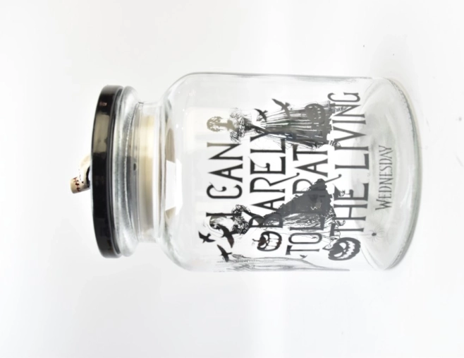Glasbonbonniere mit Deckel WEDNESDAY