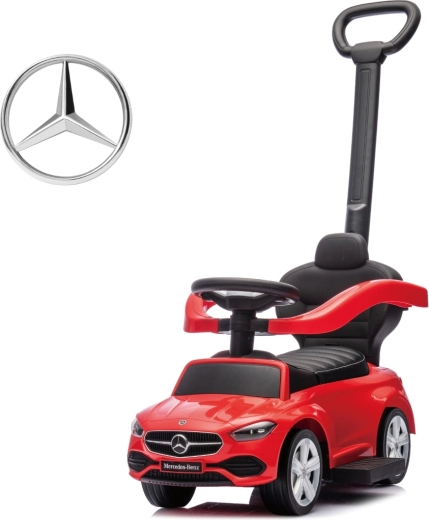 Milly Mally Rutscher mit Schiebestange Mercedes C-Class Deluxe rot