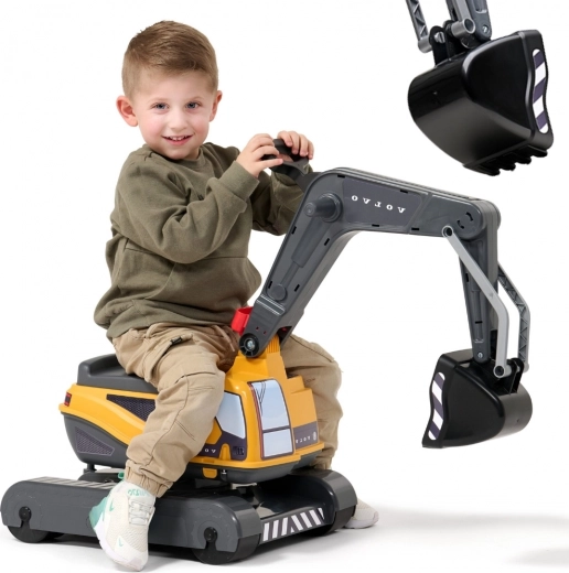 FALK Volvo-Radbagger-Set mit drehbarer Kabine und Schaufel