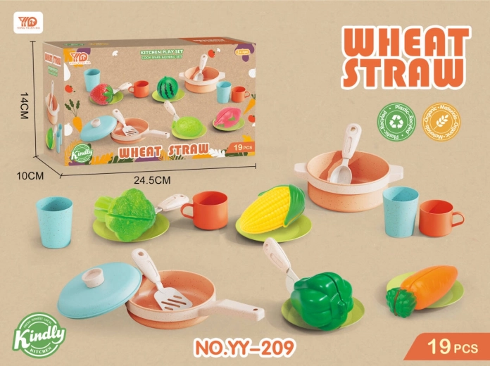 Öko-Set aus Töpfen und Zubehör für Kinder