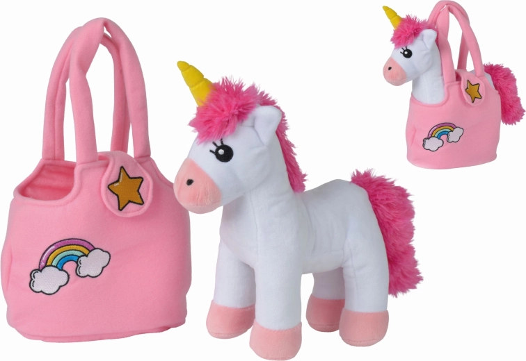 Plüsch Einhorn in der Handtasche