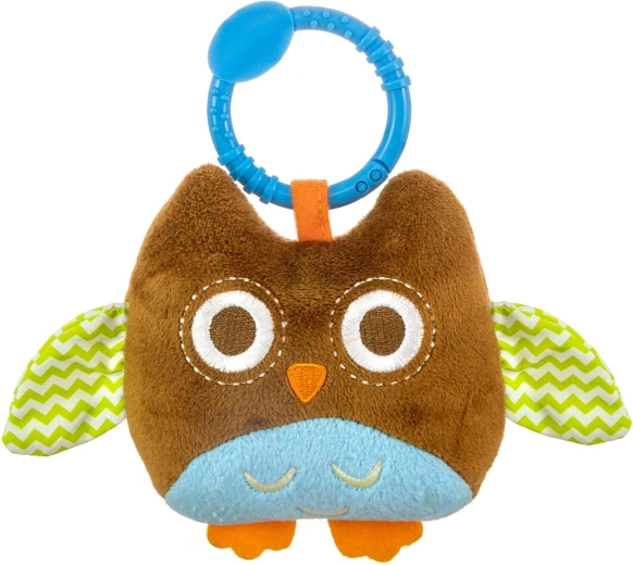 Plüsch-Eule zum Aufhängen Happy owl, braun