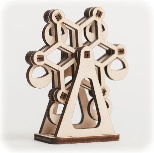 CuteWood Holz-3D-Puzzle Karussell
