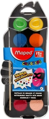 Wasserfarben Maped Color'Peps 12 Stück