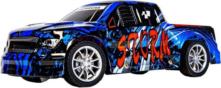 Renn-RC-Auto mit Fernsteuerung blau – 1 Stück