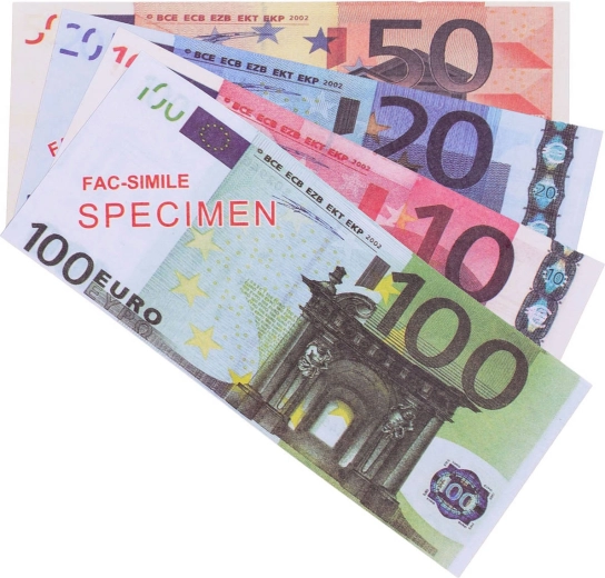 Euro-Geldscheine für das Kaufladenspiel