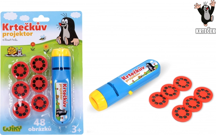 Projektor mit Bildern von Maulwurf