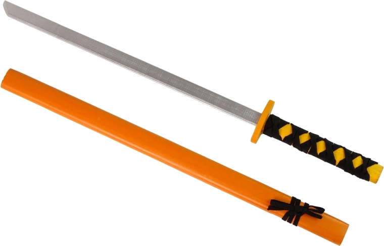 Holzschwert in Orange für Ritter 73 cm